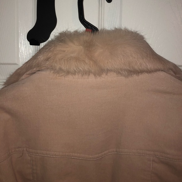Vintage y2k Arden B courderoy pink jacket with fur - Picture 9 of 10